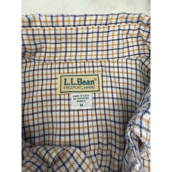 Vtg L.L. Bean Long Sleeve Button Up Shirt Mens Medium Freeport Maine USA - Picture 5 of 6